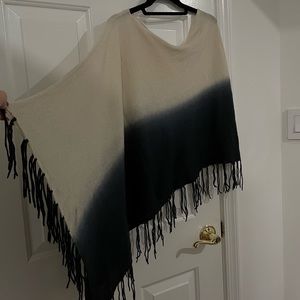 Asymmetrical Ombré Poncho